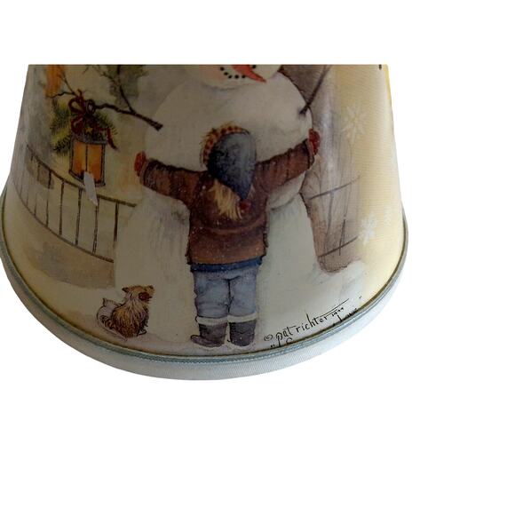 Vintage A Homestead Shoppe Pat Richter Lampshade Christmas Snowman - Picture 8 of 8